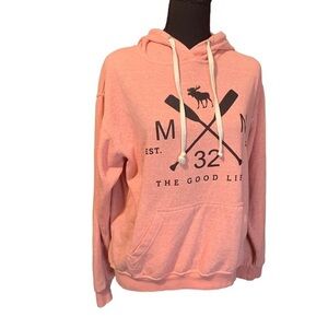 Minnesota MN The Good Life Moose Pink hoodie